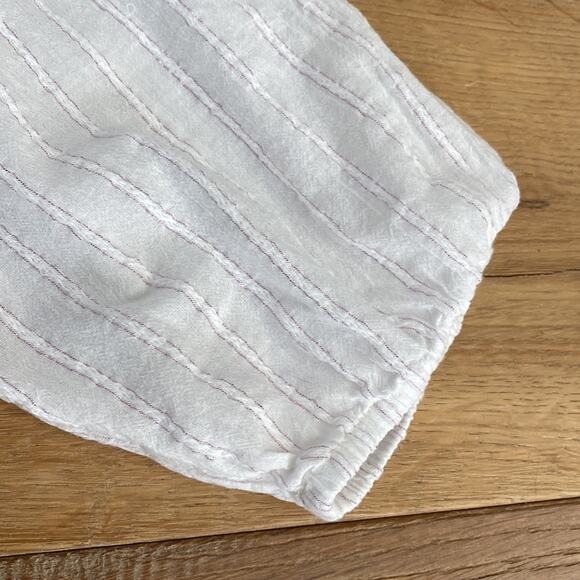 Madewell Cream Peplum Top Small - Picture 7 of 9